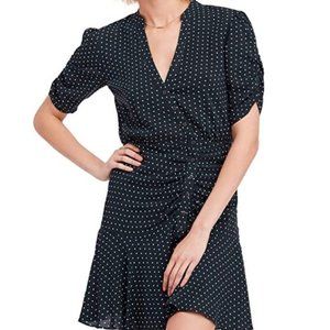 Free People Womens Polka Dot Casual Dress Black M